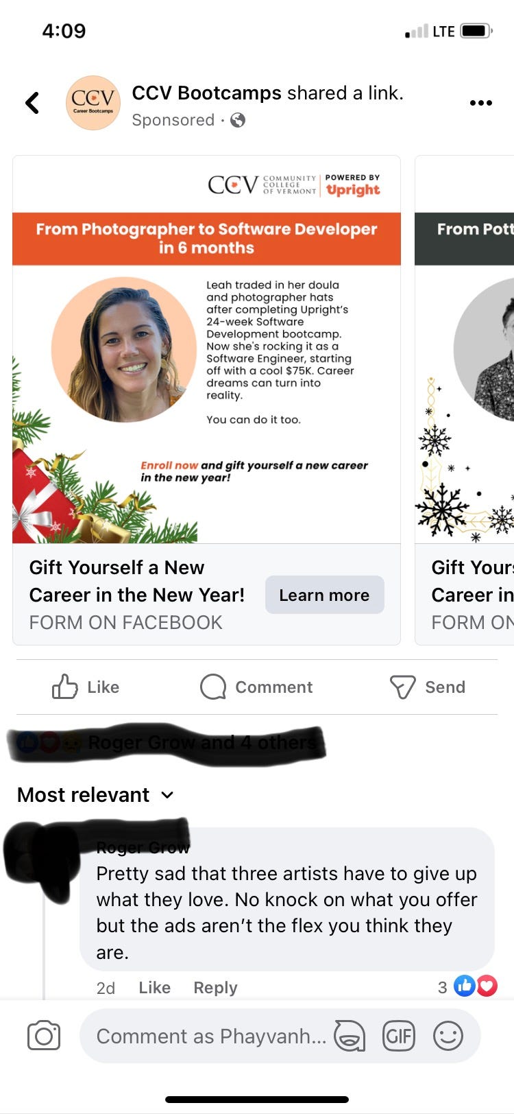screen shot of Ad 1
