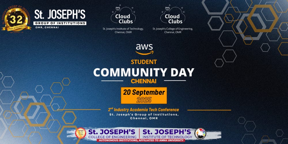 AWS Student Community Day - Chennai 2025 poster image