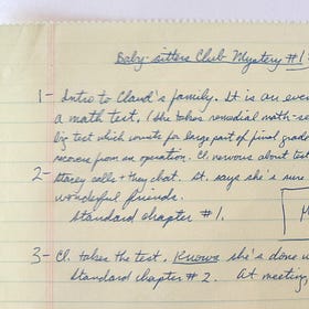 Starting off with Mystery #1: Claudia and the Big Test?