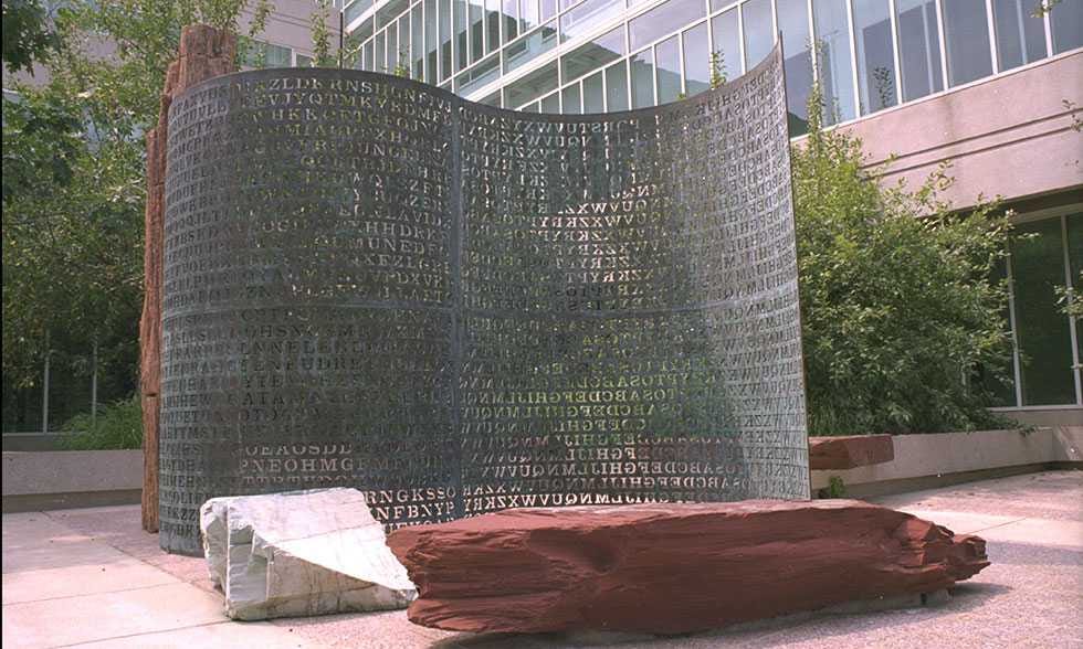 Kryptos" Sculpture - CIA Kryptos" Sculpture - CIA