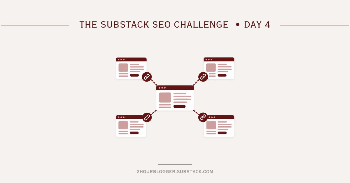 using internal links for substack seo