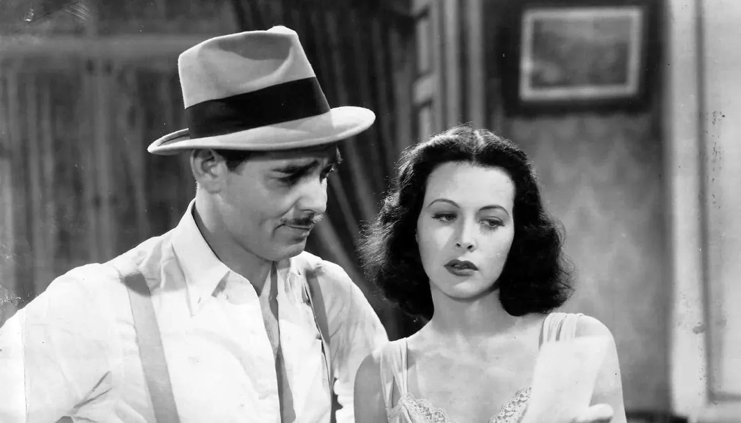 Fotografía de Lamarr en la película Camarada X.