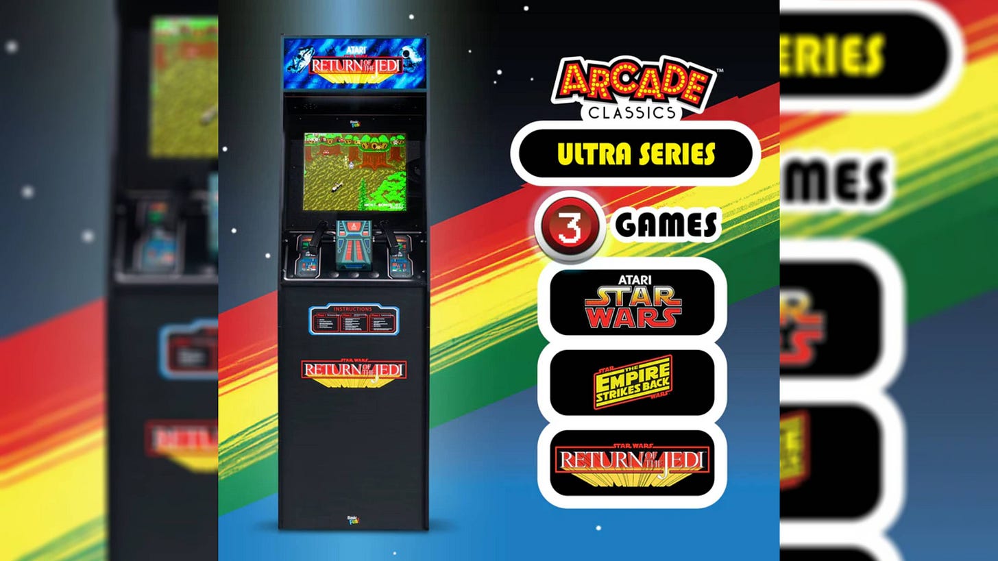 star wars original trilogy arcade1up machine.