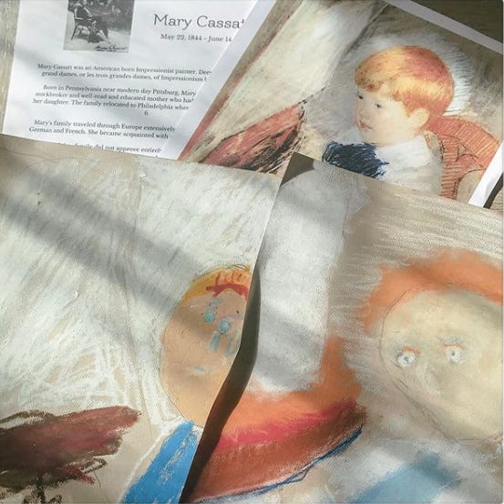 mary cassatt art lesson the homeschool garden