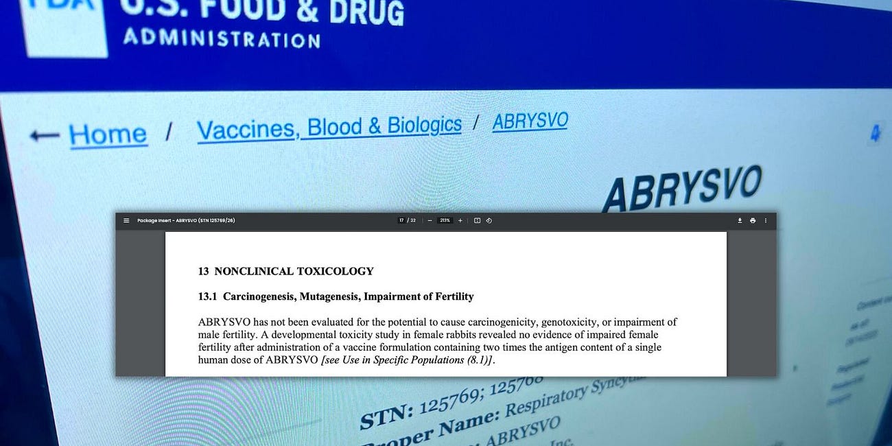 Pfizer's RSV Vaccine for Pregnant Women Has 'Not Been Evaluated' for Cancer, Genetic Damage: FDA Package Insert