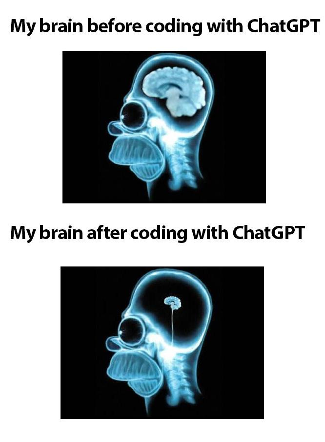 Brain Becoming Obsolete · ProgrammerHumor.io