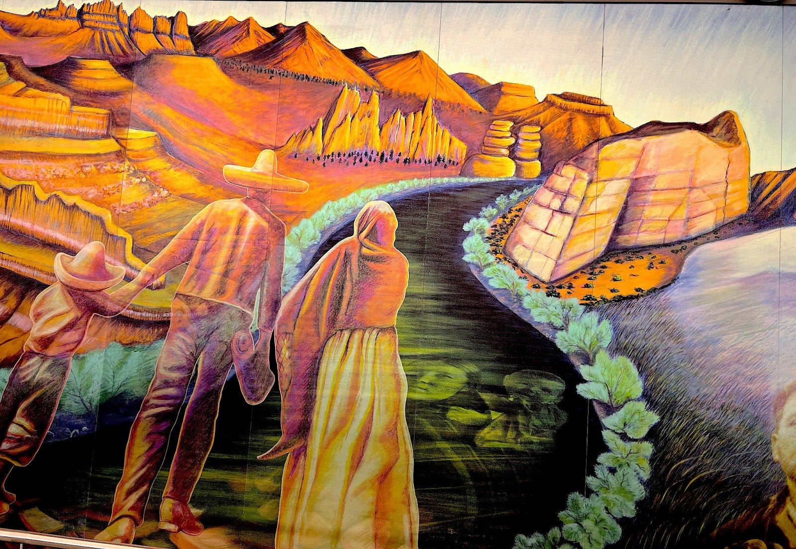 Judy Baca Paints at the Los Angeles County Museum of Art