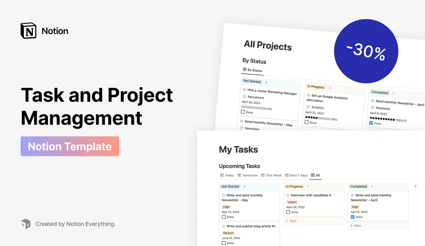 Project Management Notion Template