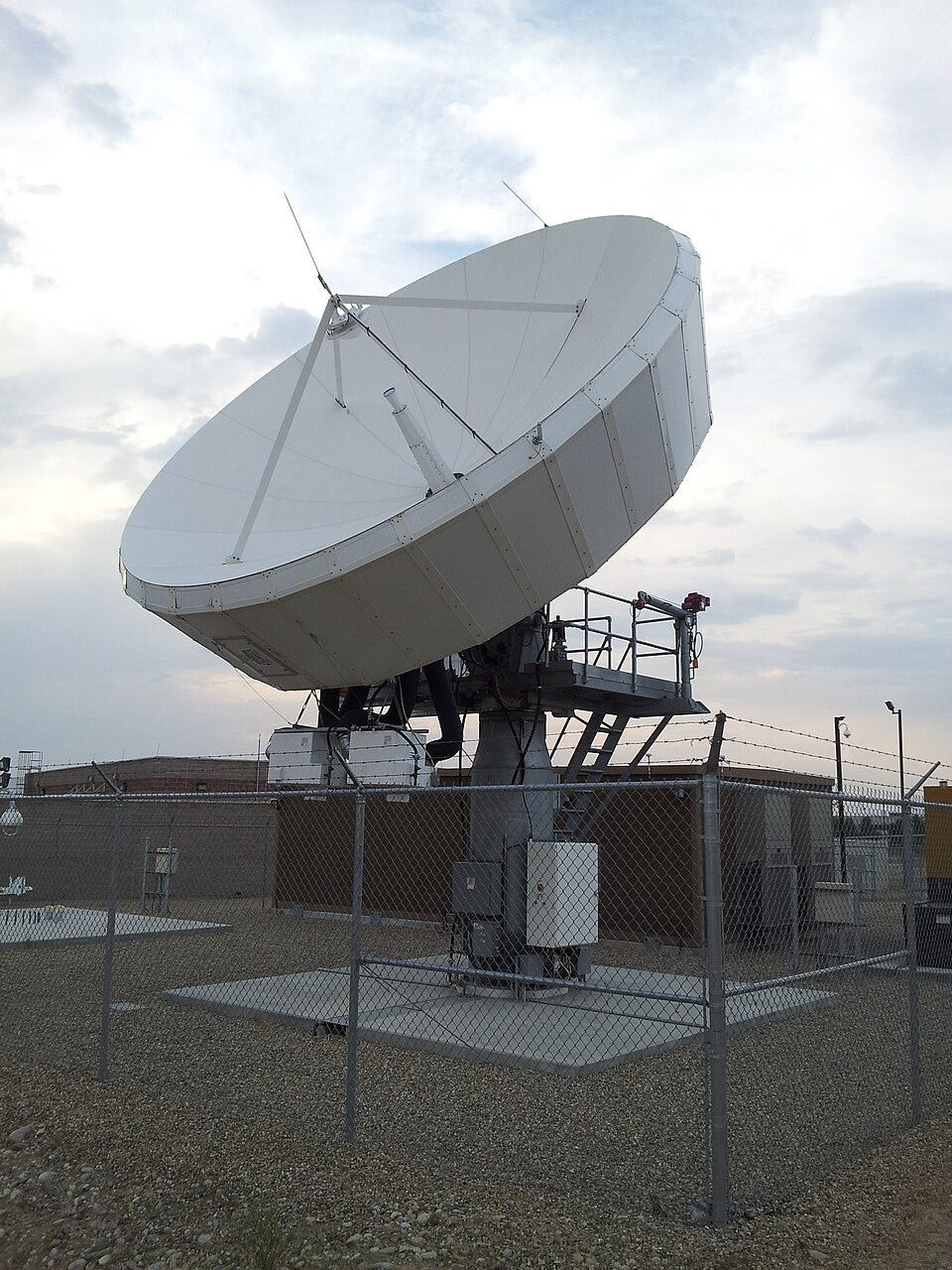 A satellite ground station antenna in Boise, Idaho. A satellite ground station antenna in Boise, Idaho.