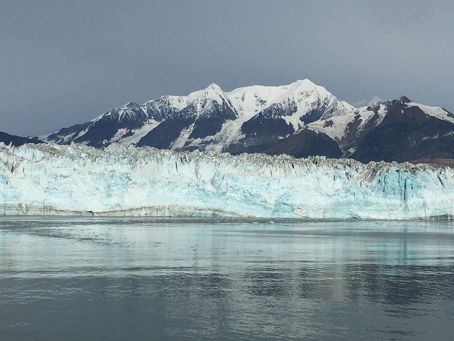 Cruise Director Jess and her family in Glacier Bay National Park on an Alaskan Cruise. 