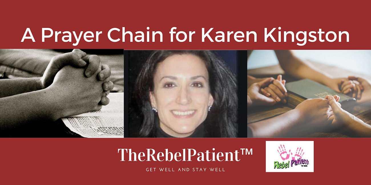 Prayer Chain for Karen Kingston's Health, Safety, and Welfare: Her Son and Mother are Fine