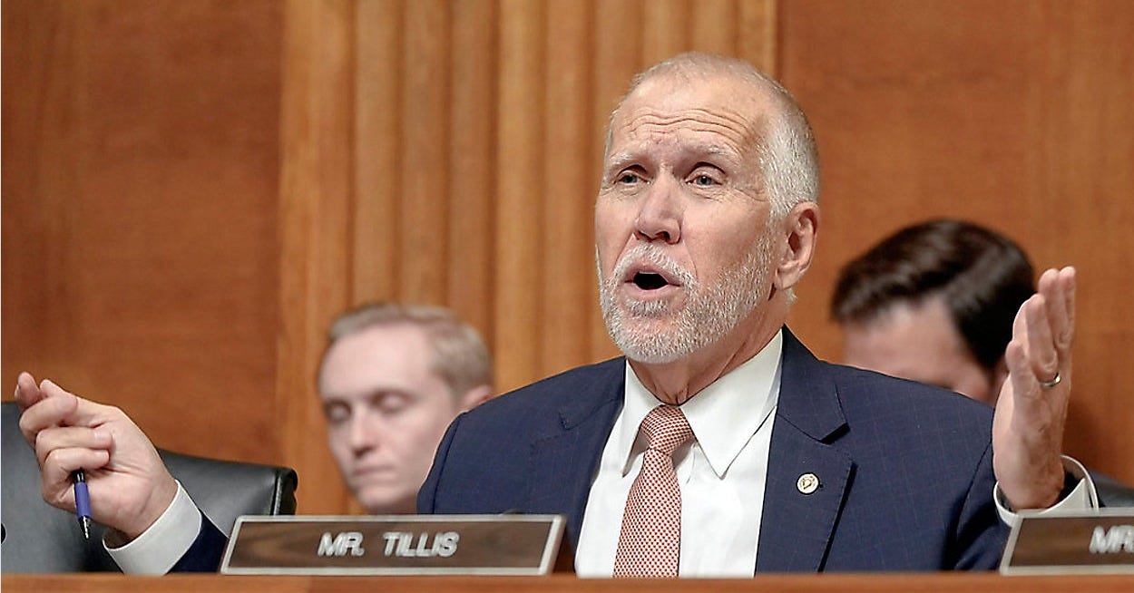 N.C. Sen. Tillis won't seek reelection after opposing Trump