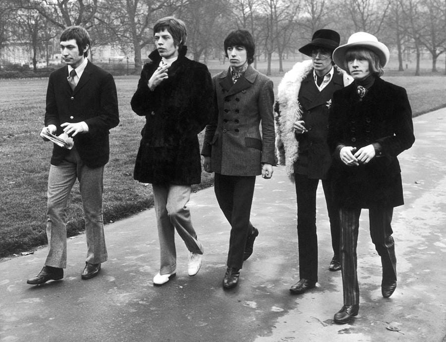 The Rolling Stones in Green Park Photograph - The Rolling Stones In Green Park by Keystone-france