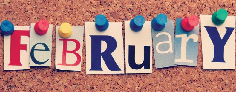 February: The Bits-and-Pieces Month | Books Around The Table