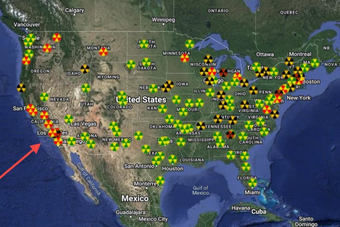 Radiation Spike - San Diego, CA People wondering: Was Yesterday's "Earthquake" actually Underwater Nuke Blast? Radiation Spike - San Diego, CA People wondering: Was Yesterday's "Earthquake" actually Underwater Nuke Blast?