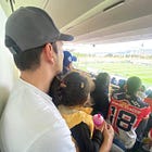 Papi, ¡nos juimos pa´l estadio!