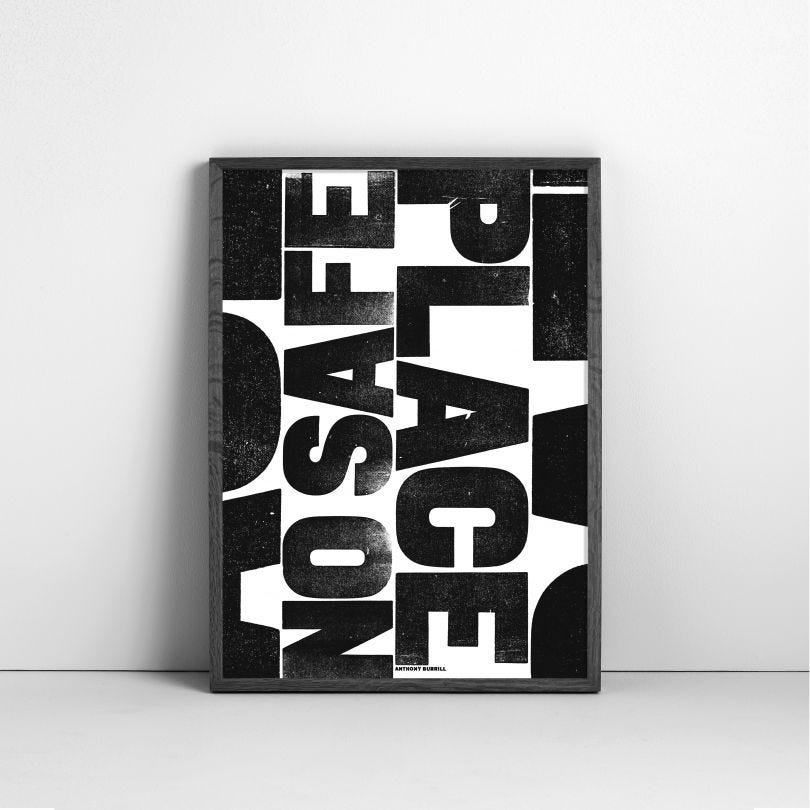 Limited edition screen print by Anthony Burrill, to benefit those impacted by the Australian bush fires.