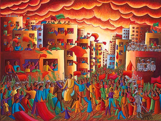 Entry into the City, 2011, a work in progress