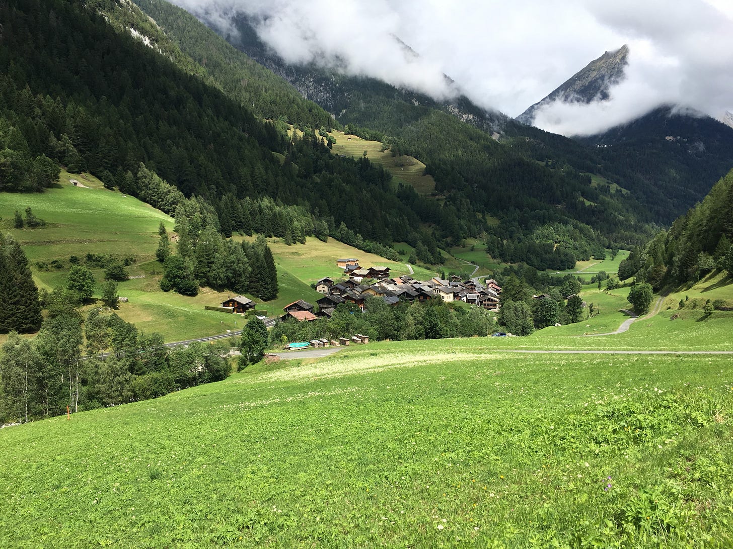 Today was a valley walk through Valais.