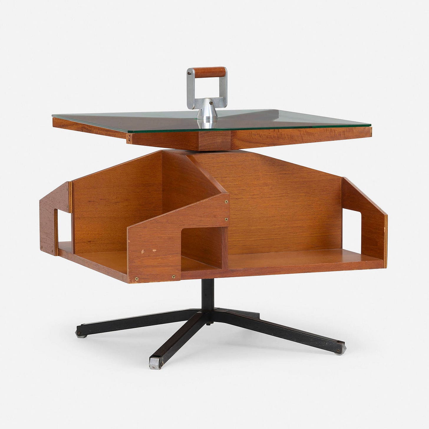 Ico Parisi, Occasional table with rotating shelves