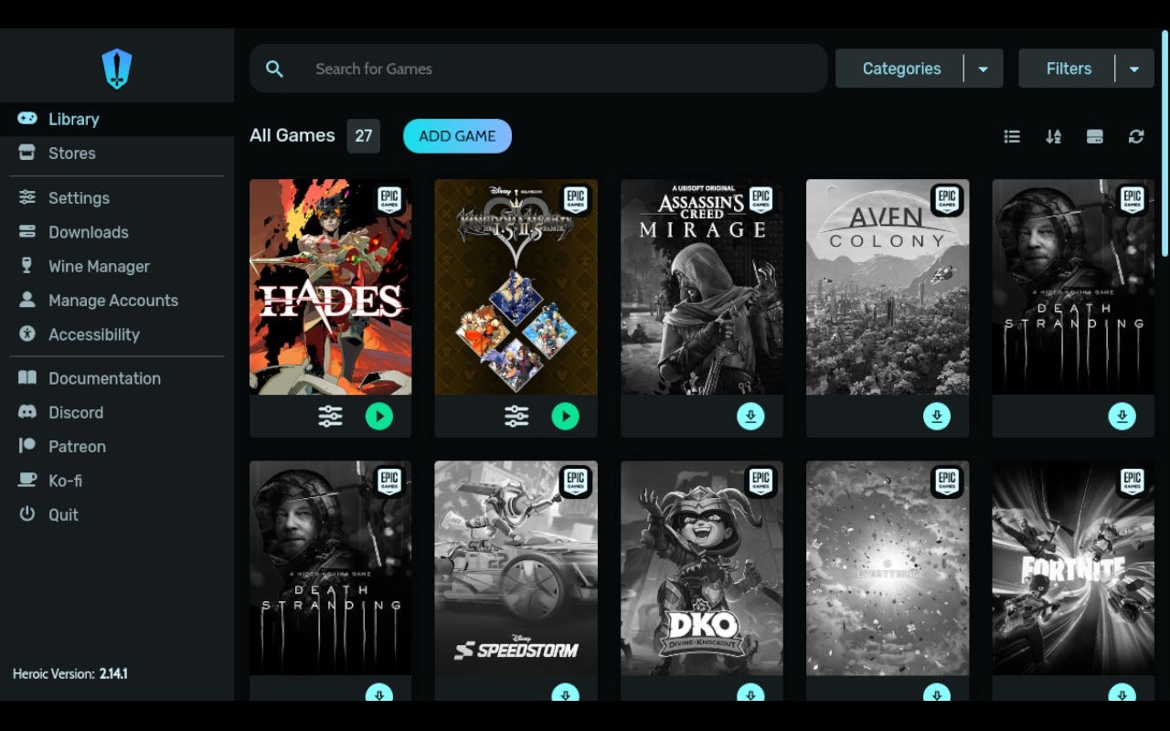 Heroic Games Library