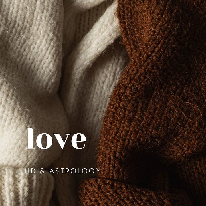 human design, astrology, love, work, expression, health, money