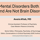 Neuroscience and Philosophy Salon - Mental Disorders and Brain Disorders