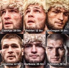 Khabib never bled inside the Octagon 🩸 🦅 These are all the strikes Khabib  absorbed against elite lightweights in the UFC. #UFC #MMA