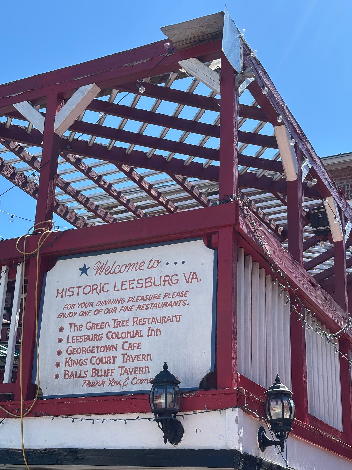 Welcome to Historic Leesburg VA sign