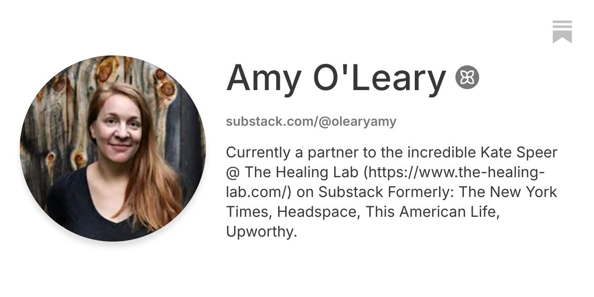 Amy O'Leary | Substack