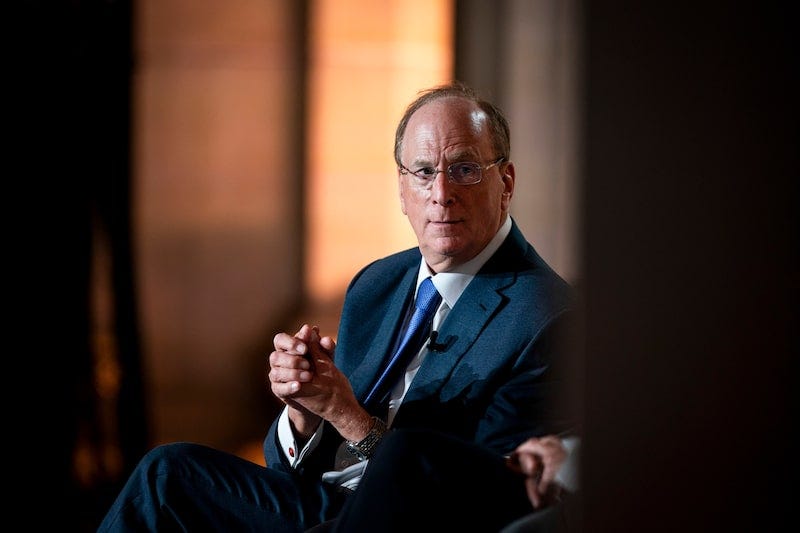 Larry Fink, da BlackRock, se junta a negociações de Trump para reconstruir  a Ucrânia