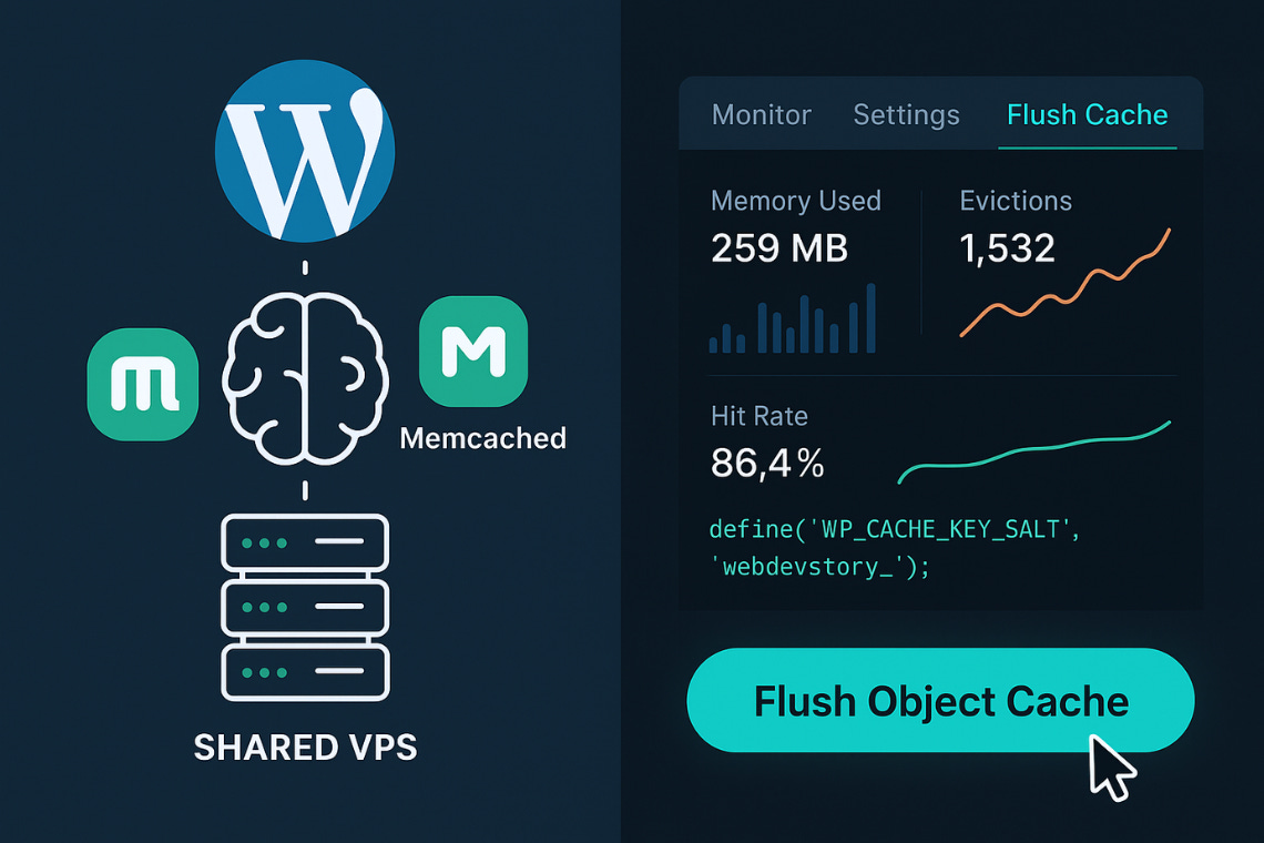 Safely Flush Memcached Object Cache in WordPress (Per Site with WP_CACHE_KEY_SALT)