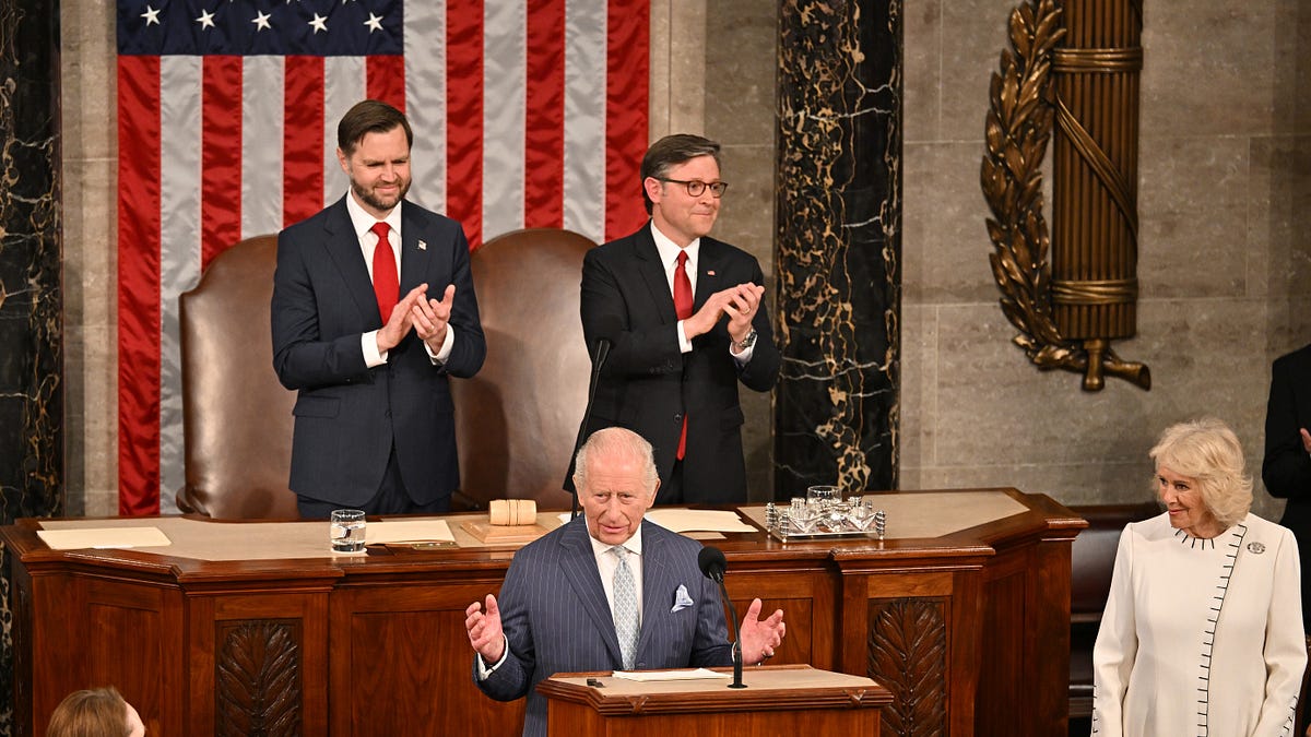 Charles Gets Unexpectedly Political in Speech to Congress