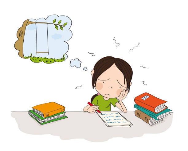 210+ Pile Of Books And Overwhelmed Student Stock Illustrations,  Royalty-Free Vector Graphics & Clip Art - iStock