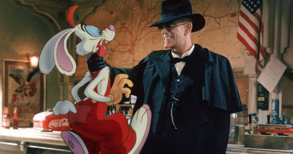 Evil Roger Rabbit Who Framed Roger Rabbit (1988) - by Rick Retro