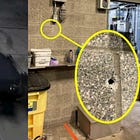 A cop shot a wall at the North Precinct