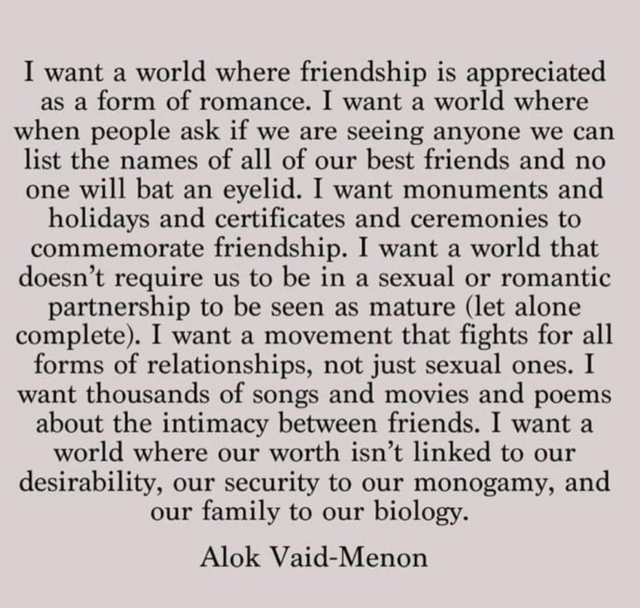 Quote by Alok Vaid-Menon about friendship