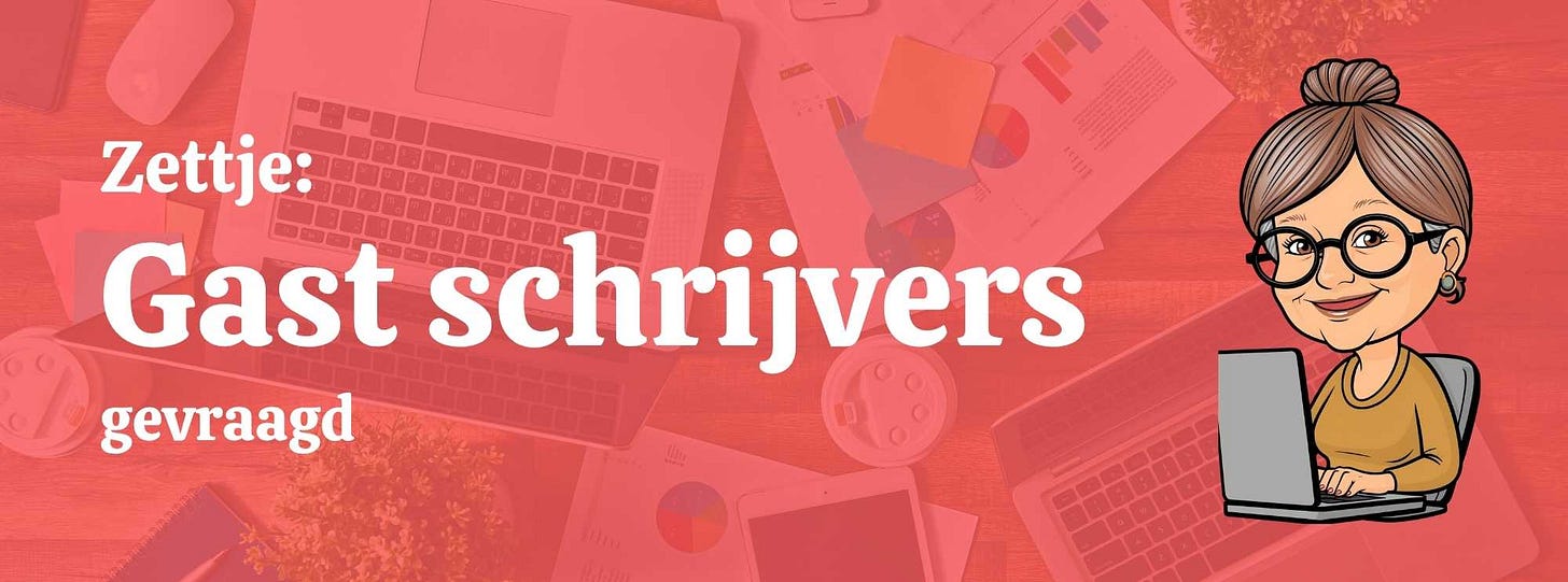 Gast schrijvers gevraagd