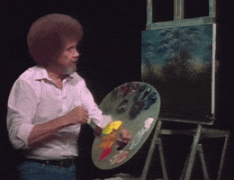 Create Bob Ross GIF by NETFLIX Create Bob Ross GIF by NETFLIX