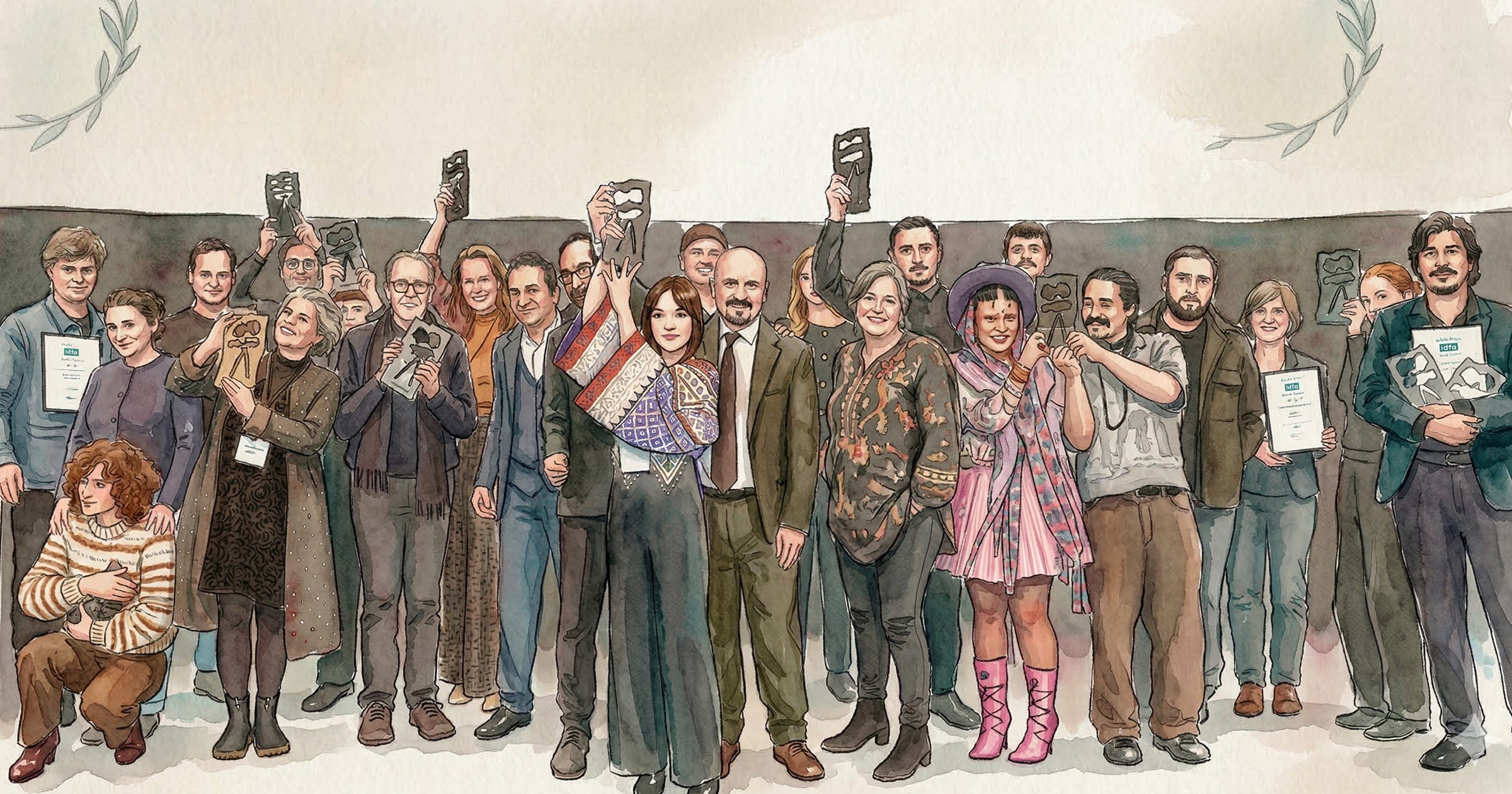 The winners of IDFA 2025 - Illustrated by Souzian Dispatch