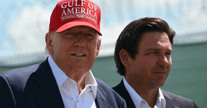 Trump tours Florida immigration lockup, jokes about alligators