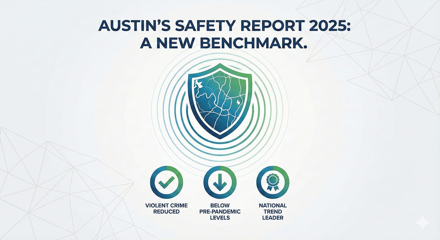 Austin Crime Drops Significantly in 2025, Returning to Pre-Pandemic Levels