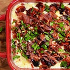 Baked Caprese Dip with Crispy Prosciutto & Barbera D’Asti