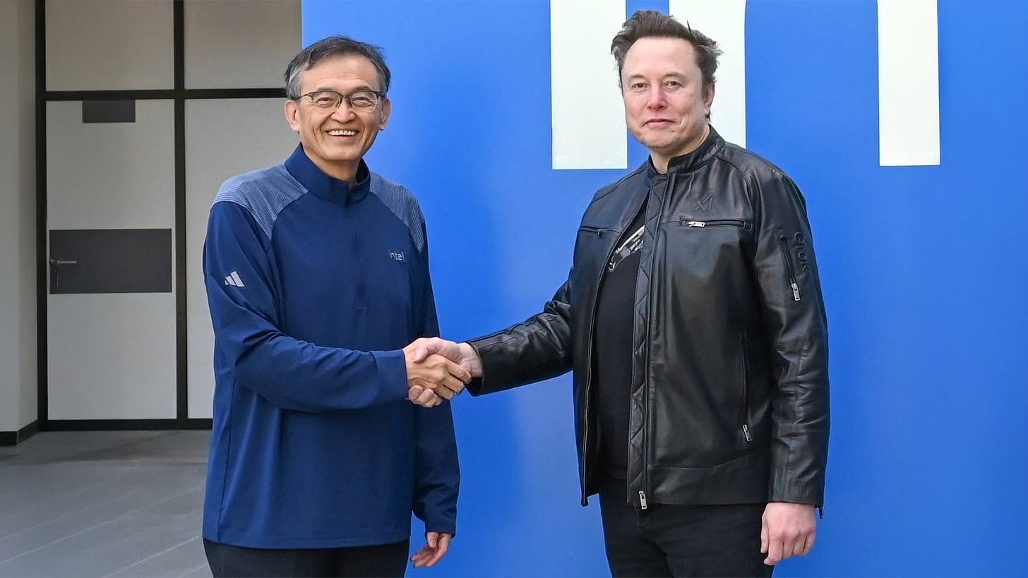 Intel joins Elon Musk's TeraFab project — 'Intel is proud to join the Terafab project with SpaceX, xAI, and Tesla to help refactor silicon fab technology' | Tom's Hardware Intel joins Elon Musk's TeraFab project — 'Intel is proud to join the Terafab project with SpaceX, xAI, and Tesla to help refactor silicon fab technology' | Tom's Hardware