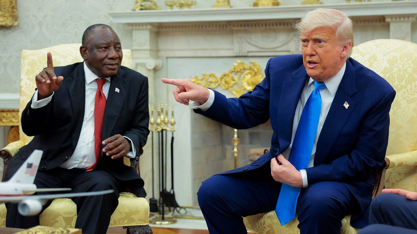 Trump Ambushes South African President Cyril Ramaphosa in Oval Office