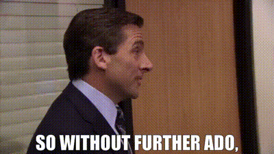 YARN | So without further ado, | The Office (2005) - S07E20 Training Day |  Video clips by quotes | 5e1a165b | 紗