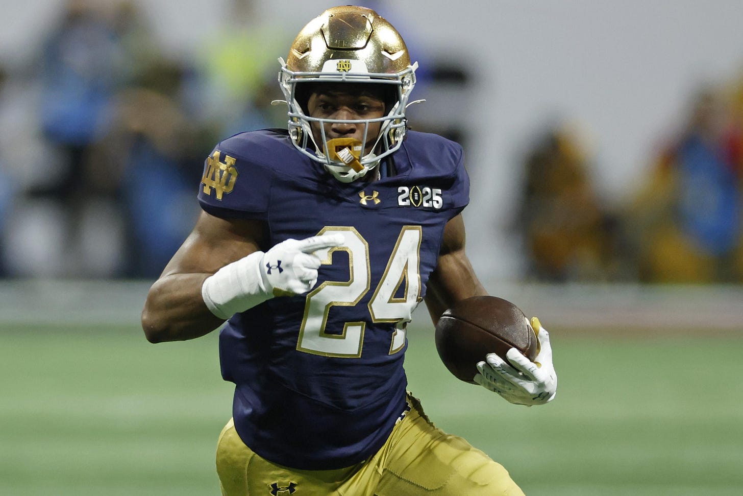 Video: Notre Dame RB Jadarian Price Talks NIL Contract, Custom Piece with  Johnny Dang