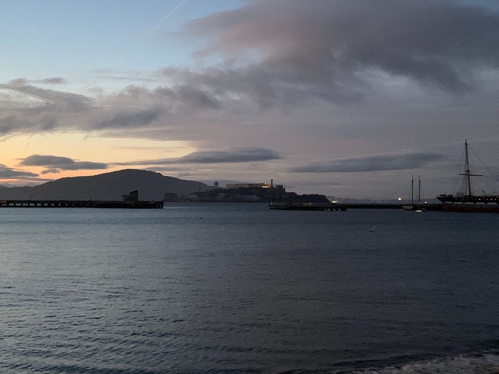Alcatraz Island in San Francisco Bay