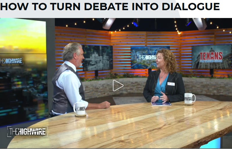 The Highwire: HOW TO TURN DEBATE INTO DIALOGUE (Texans for Vaccine Choice).