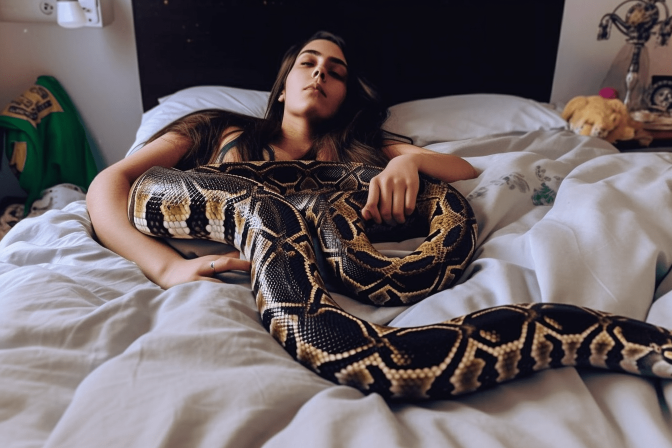 Woman Thought She Could Sleep Safely With Her Pet Python Every Night ...
